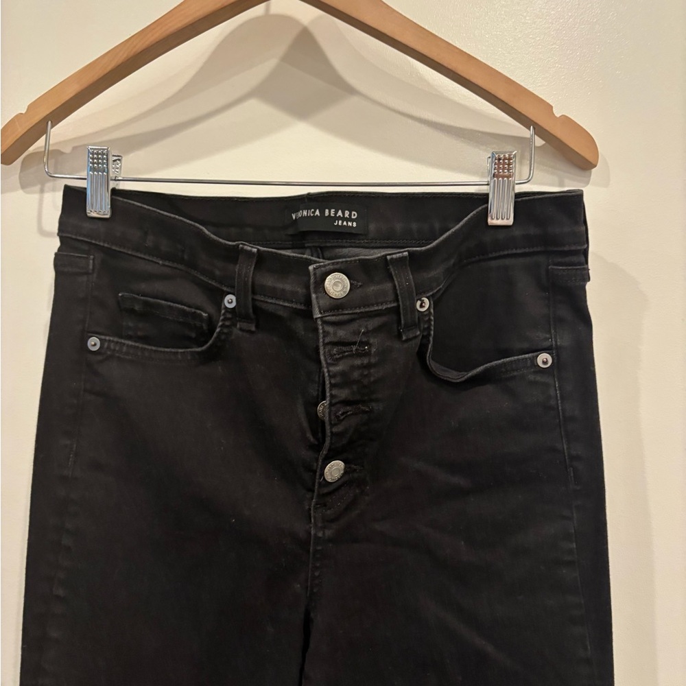 VERONICA BEARD Onyx Black Skinny Jeans Size 30 - Picture 5 of 6